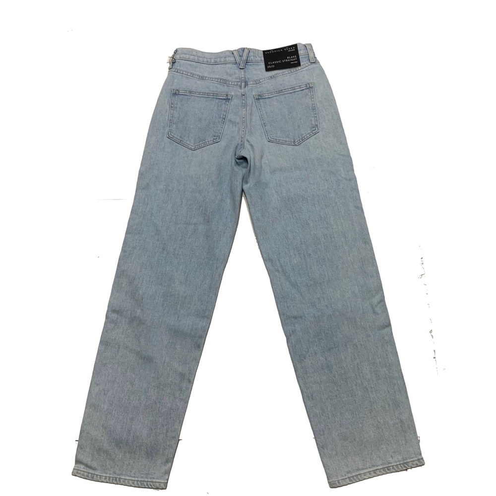 25 / Veronica Beard Blake High Rise Straight Jeans - Picture 10 of 10